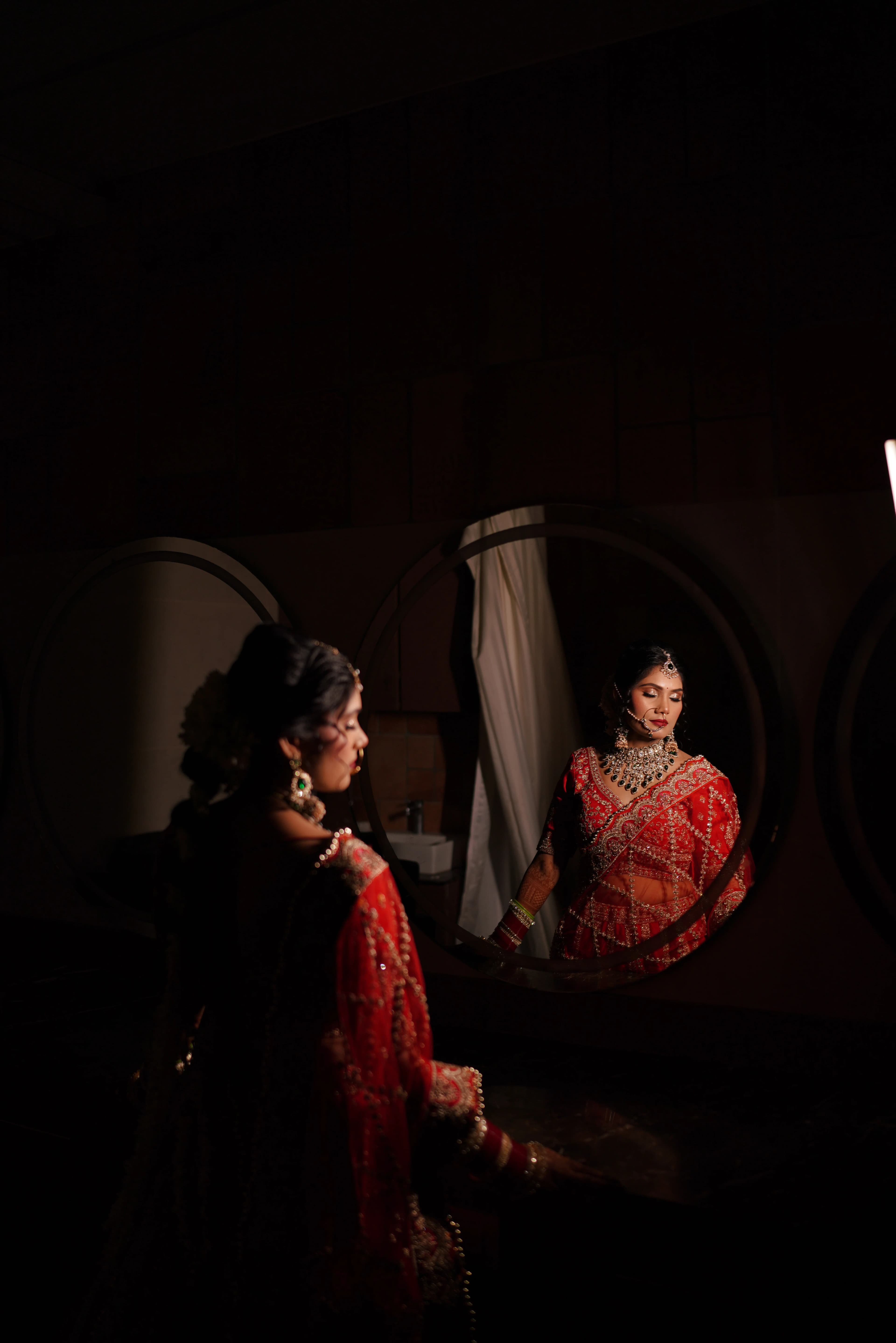 Bride in Mirror